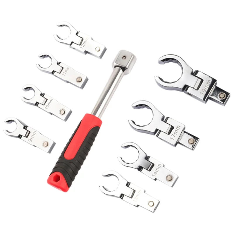 

Сменный Трещоточный ключ с поворотной головкой в сочетании с поворотным ключом для вращения трещоточного зубчатого ключа на 180 градусов