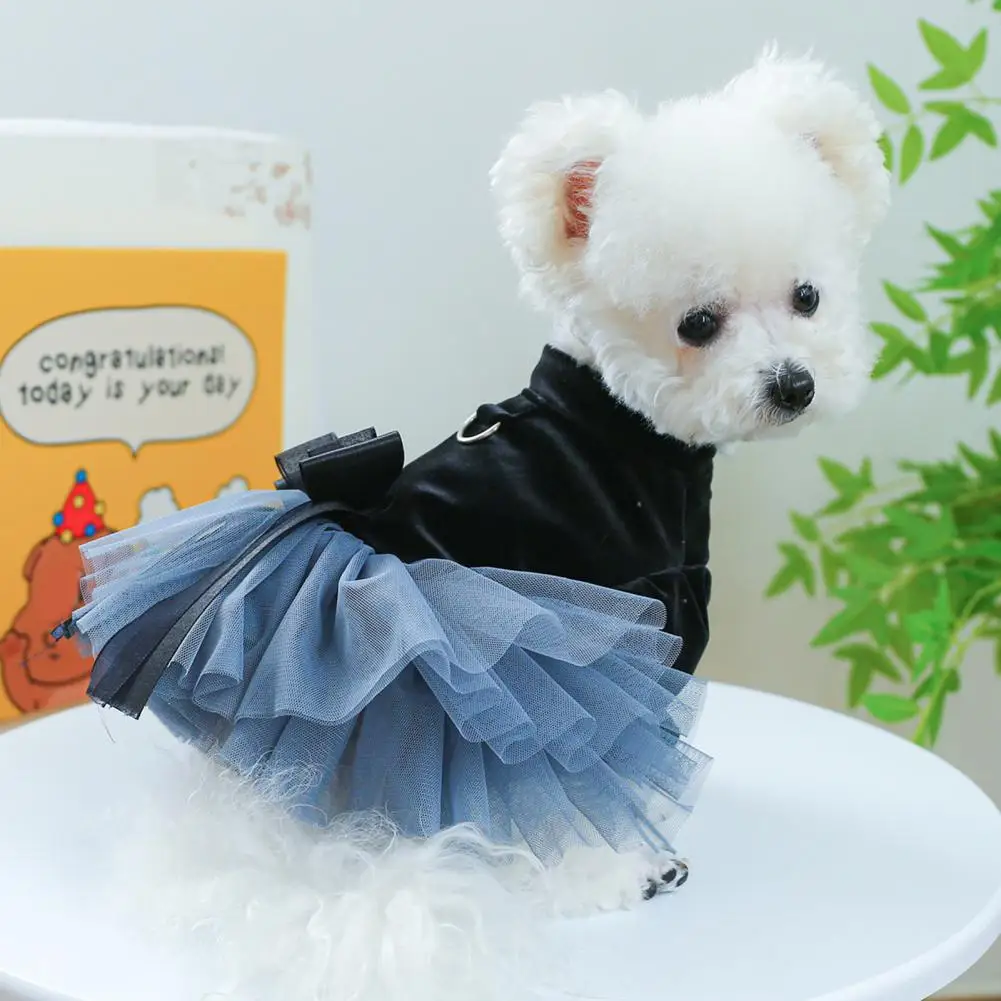 

Easy to Put on Take Off Pet Dress Washable Durable Pet Dress Charming Luxury Pet Dresses for Halloween for Small for Parties