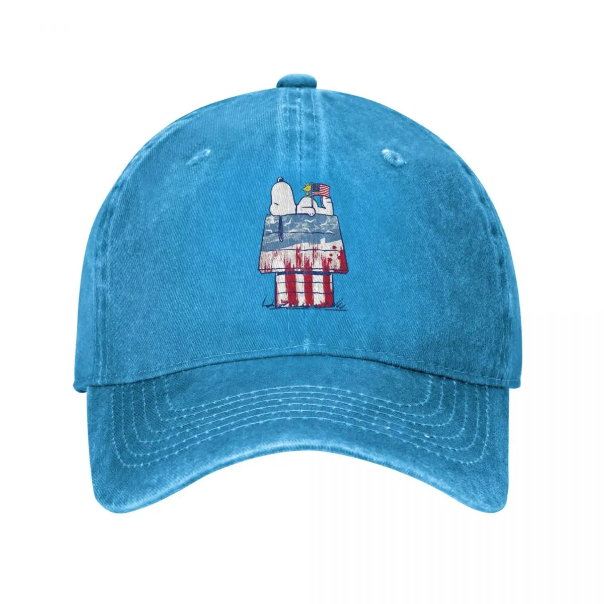 

Винтажные кепки с арахисом, США, деревянный дом, Снупи, бейсболки для мужчин и женщин, Потертая джинсовая кепка от солнца, уличные летние регулируемые кепки, Кепка