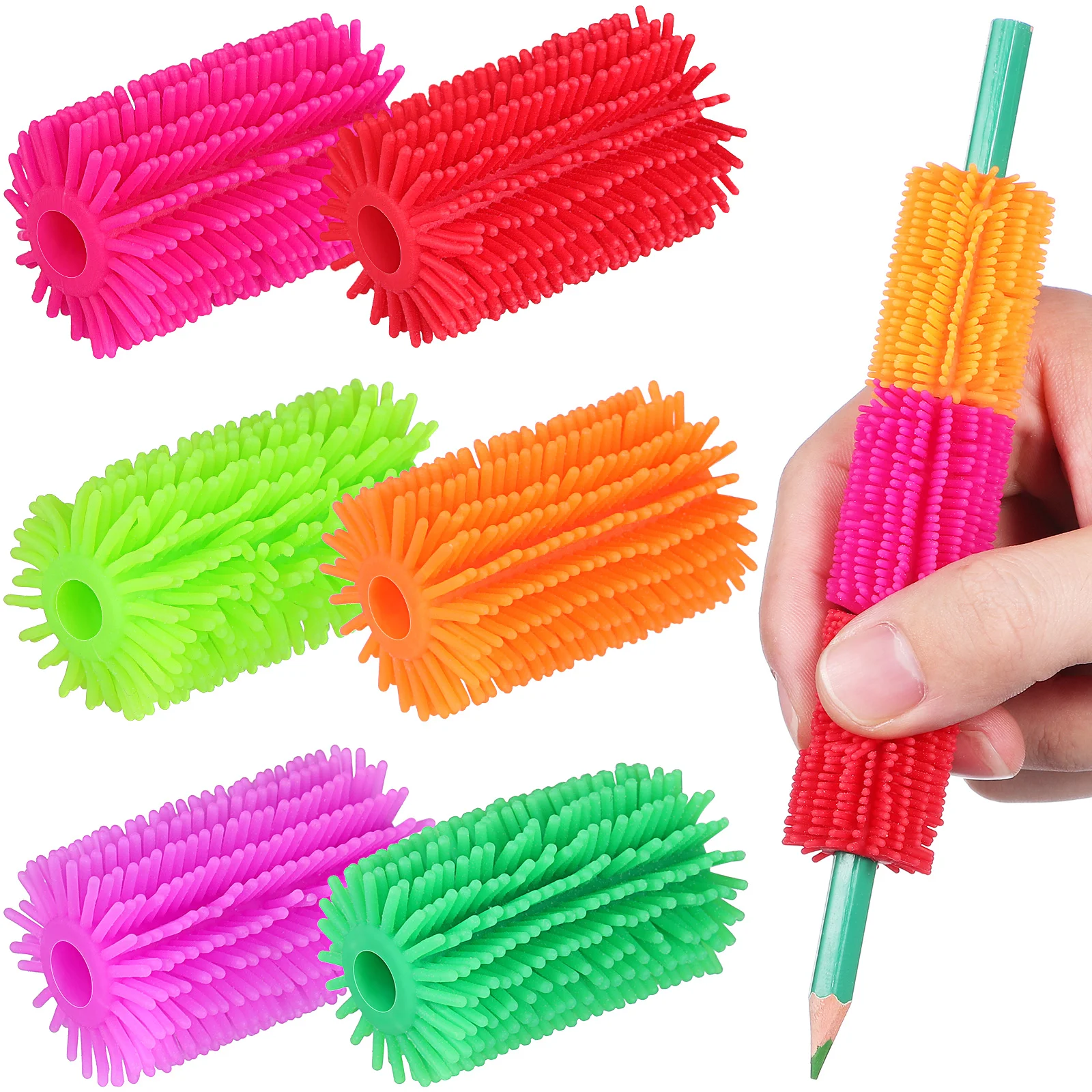 24 Pcs Calligraphy Brush Set Cushioned Pen Gripper Handwriting Aid Colored For Variety Trainer
24 Pcs Calligraphy Brush Set Cushioned Pen Gripper Handwriting Aid Colored For Variety Trainer