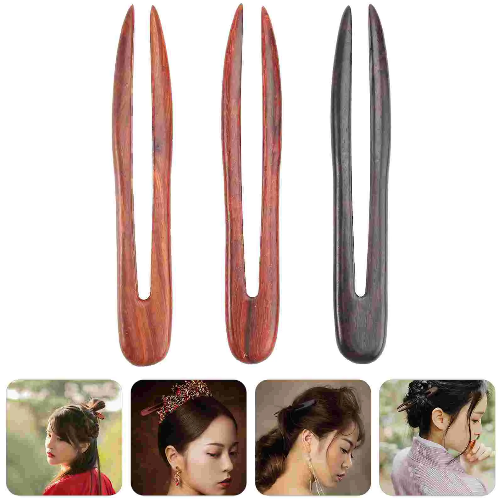 3 Pcs Hair Barrettes U Hairpin Hair Barrettesative Shape Hanfu Retro Wood Bamboo Women's
3 Pcs Hair Barrettes U Hairpin Hair Barrettesative Shape Hanfu Retro Wood Bamboo Women's