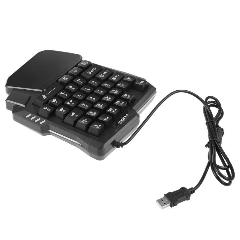 USB Keyboard One-handed 35 Keys Luminous Keyboards For Tablet Colorful Ergonomics mer Keypad Hand Rest
USB Keyboard One-handed 35 Keys Luminous Keyboards For Tablet Colorful Ergonomics mer Keypad Hand Rest
