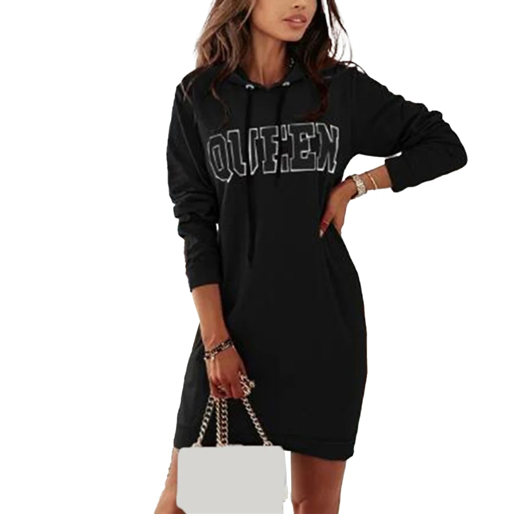 Women Autumn Winter Letter Print Hooded Dress Polyester Sports Daily Drawstring Straight Fashion Korean Women's Hoodies Dress
Women Autumn Winter Letter Print Hooded Dress Polyester Sports Daily Drawstring Straight Fashion Korean Women's Hoodies Dress