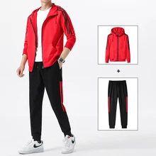 Spring men's sweater set Korean version of the hooded clothes Spring and autumn leisure suit handsome sportswear
Spring men's sweater set Korean version of the hooded clothes Spring and autumn leisure suit handsome sportswear