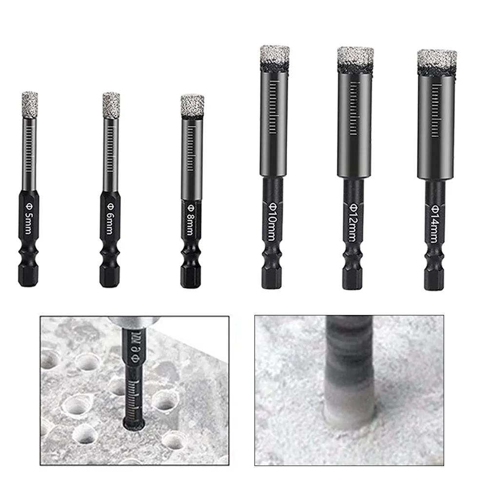 6-12mm Hex Handle Vacuum Brazed /Diamond Dry Drill Bits Hole Saw /Cutter Tools For Drilling Granite Marble /Masonry Tile/ceramic
6-12mm Hex Handle Vacuum Brazed /Diamond Dry Drill Bits Hole Saw /Cutter Tools For Drilling Granite Marble /Masonry Tile/ceramic