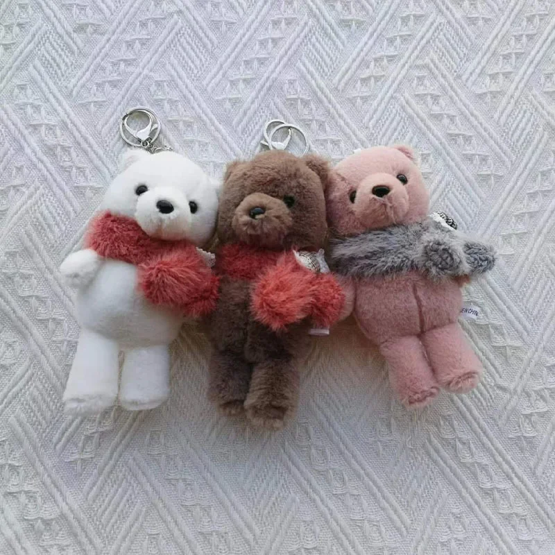 New 16cm Bear with Scarf Plush Keychain Car Student Schoolbag Pendant Cute Doll Toys
New 16cm Bear with Scarf Plush Keychain Car Student Schoolbag Pendant Cute Doll Toys