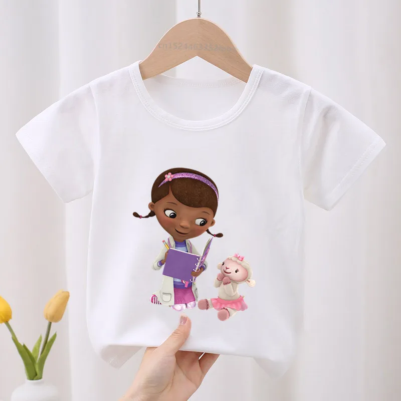 Doc McStuffins Clinic Girl Cartoon Kids T-shirt Children's Clothes Summer Cute Baby Girls Clothing Boys Short Sleeve T shirts 
Doc McStuffins Clinic Girl Cartoon Kids T-shirt Children's Clothes Summer Cute Baby Girls Clothing Boys Short Sleeve T shirts