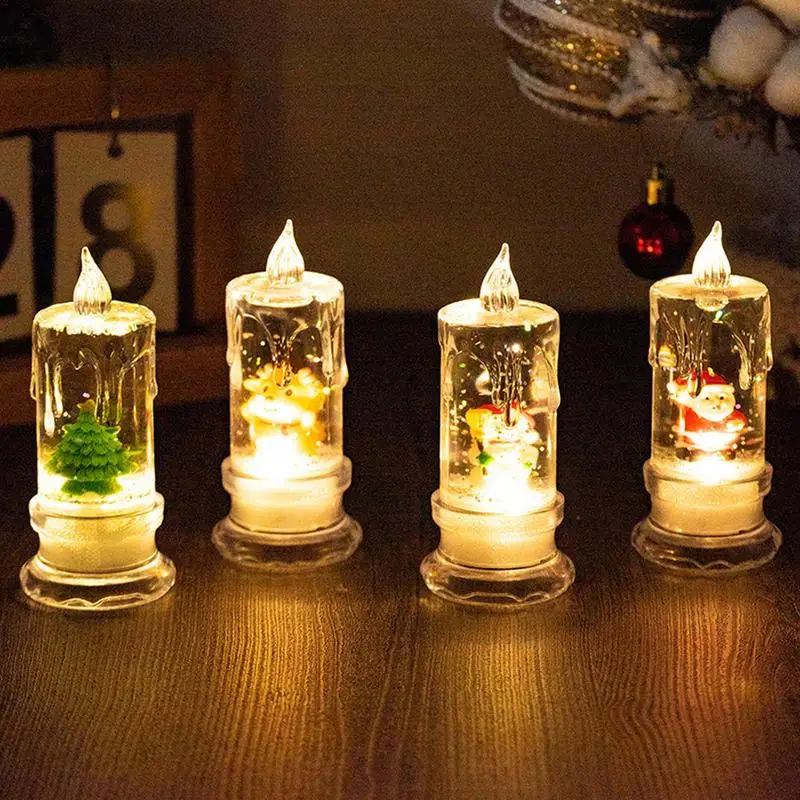 LED Christmas Candles Electric Xmas Lamp Santa Snowman Christmas Tree Candles Night Light Christmas Ornaments Home Decor
LED Christmas Candles Electric Xmas Lamp Santa Snowman Christmas Tree Candles Night Light Christmas Ornaments Home Decor