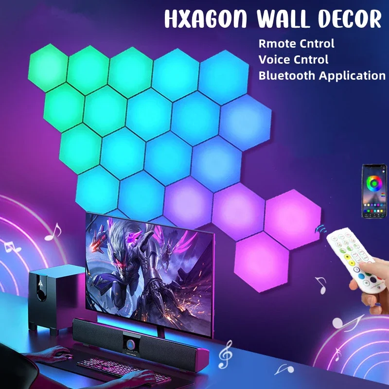 3-20 PCS Touch Sensor LED Night Light Sensitive Hexagonal LED Quantum Lamp Modular Hexagons Creative Decoration Wall Decoration
3-20 PCS Touch Sensor LED Night Light Sensitive Hexagonal LED Quantum Lamp Modular Hexagons Creative Decoration Wall Decoration