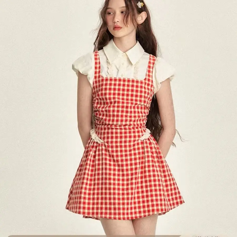Elegant Plaid Printed Pleated Mini Dress Women Sexy Polo Collar High Waist Short Dresses Summer Ladies Chic Party Vestidos L331
Elegant Plaid Printed Pleated Mini Dress Women Sexy Polo Collar High Waist Short Dresses Summer Ladies Chic Party Vestidos L331