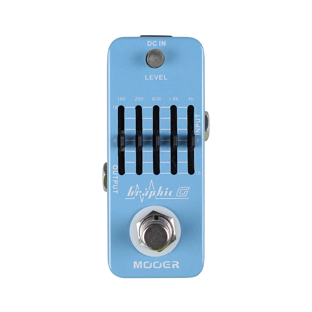 

MOOER Graphic G Equalizer Guitar Effect Pedal 5-Band EQ Effector True Bypass Full Metal Shell Pedal Guitar Parts & Accessories