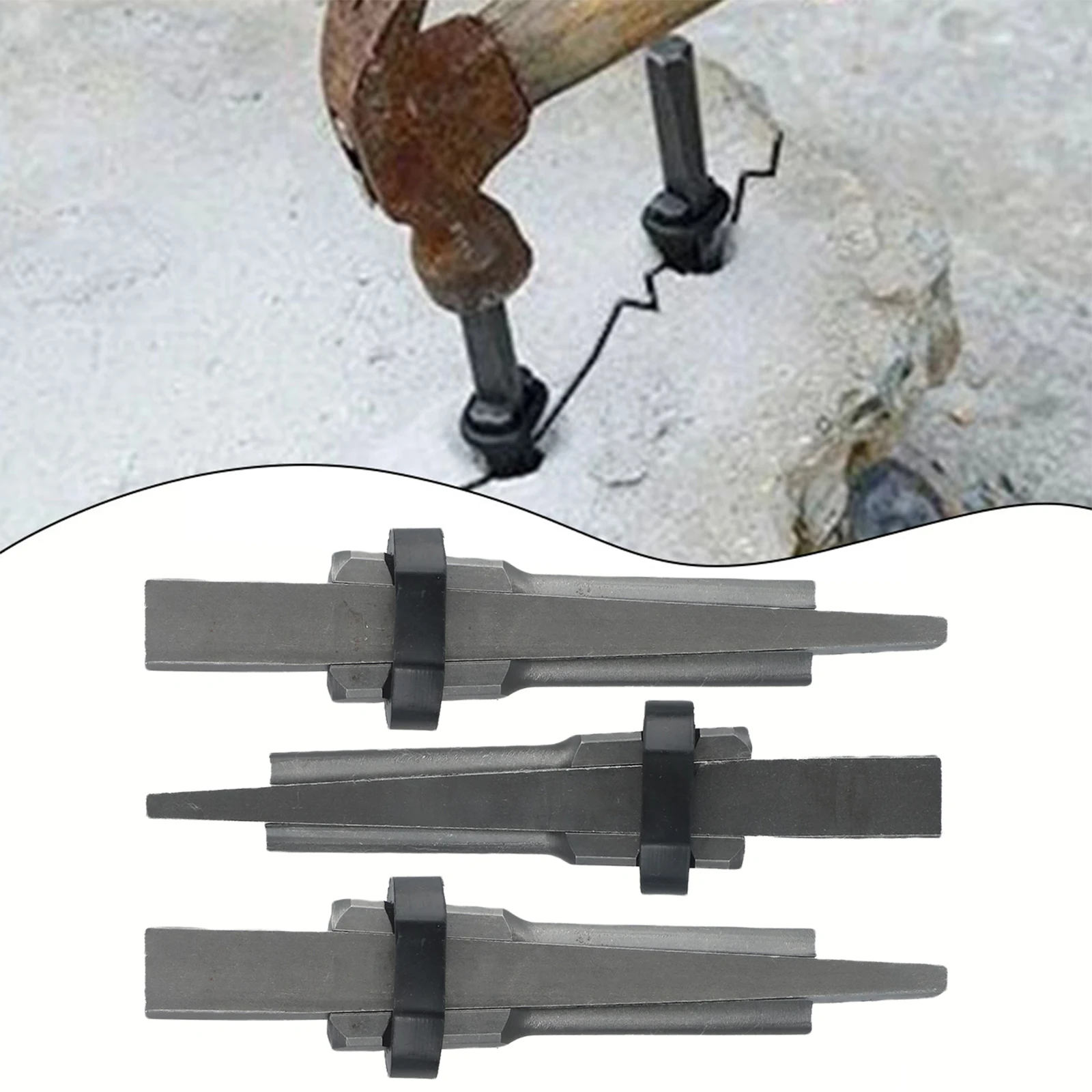 3pcs 23mm Durable Rock Stone Splitters Metal Plug Wedges Concrete Rock Stone Splitter For Splitting Rock Granite Marble
3pcs 23mm Durable Rock Stone Splitters Metal Plug Wedges Concrete Rock Stone Splitter For Splitting Rock Granite Marble