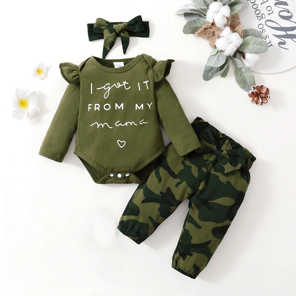 3Pcs Cotton Baby Girl Clothes Sets Infant Newborn Long Sleeve Tops Floral Print Pants Headband Solid Clothing Outfit 0 3-24M
3Pcs Cotton Baby Girl Clothes Sets Infant Newborn Long Sleeve Tops Floral Print Pants Headband Solid Clothing Outfit 0 3-24M