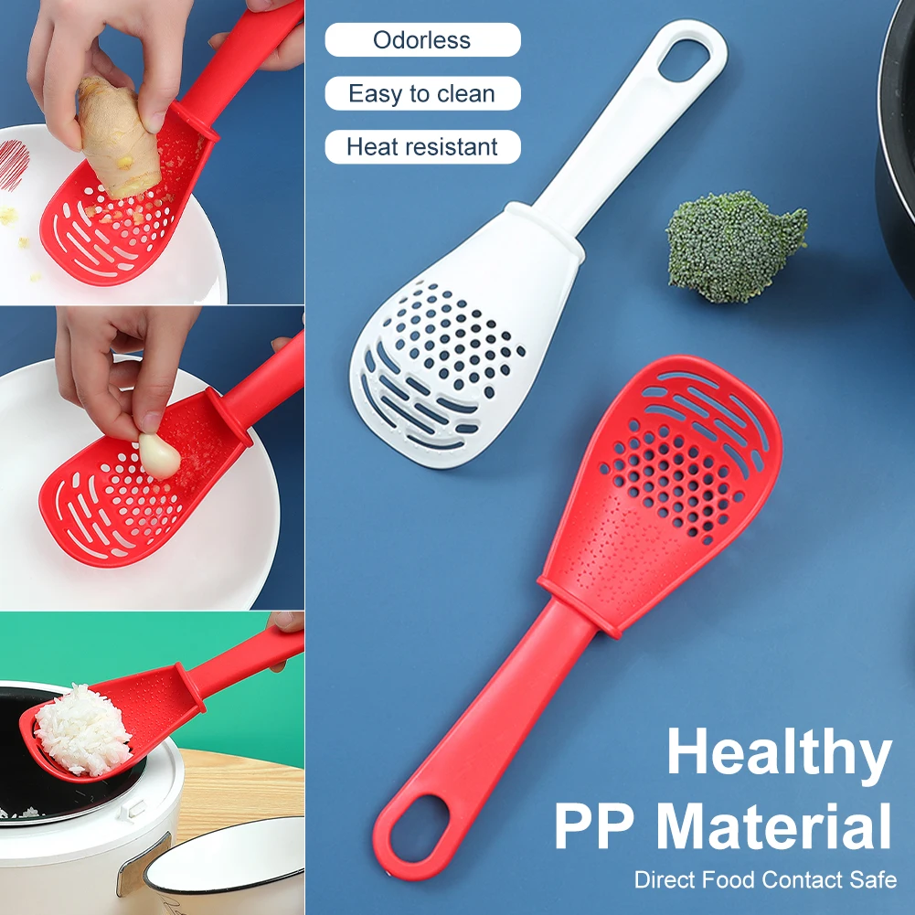 Multifunctional Kitchen Cooking Spoon Heat-resistant Hanging Hole Heat-Resistant Soup Filter Potato Garlic Press Colander
Multifunctional Kitchen Cooking Spoon Heat-resistant Hanging Hole Heat-Resistant Soup Filter Potato Garlic Press Colander