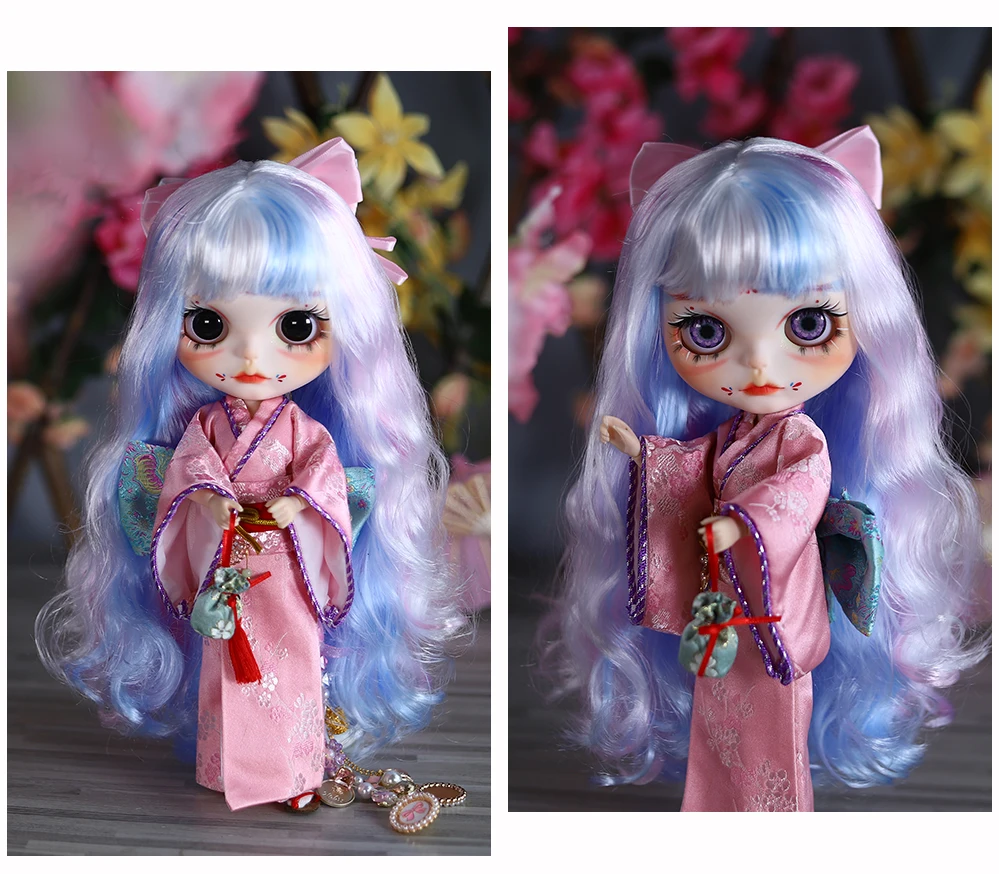Jenny – Premium Custom Neo Blythe Doll with Multi-Color Hair, White Skin & Matte Cute Face 7 Jenny – Premium Custom Neo Blythe Doll with Multi-Color Hair, White Skin & Matte Cute Face 7