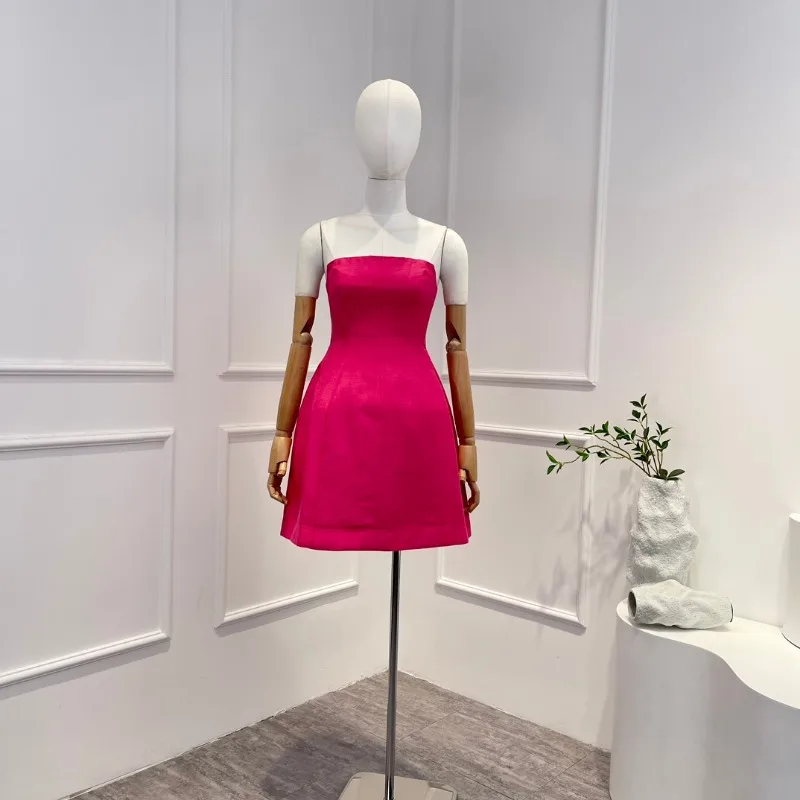 Summer Latest 2023 Rose Red Hotsweet Chest Wrapping Sexy Mini Tube Dress for Women Fashion
Summer Latest 2023 Rose Red Hotsweet Chest Wrapping Sexy Mini Tube Dress for Women Fashion