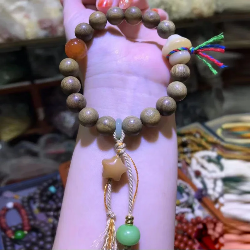 Guajacwood, деревянный браслет, один круг, Винтажные бусины из сандалового дерева, Женские Ювелирные изделия
Guajacwood, деревянный браслет, один круг, Винтажные бусины из сандалового дерева, Женские Ювелирные изделия