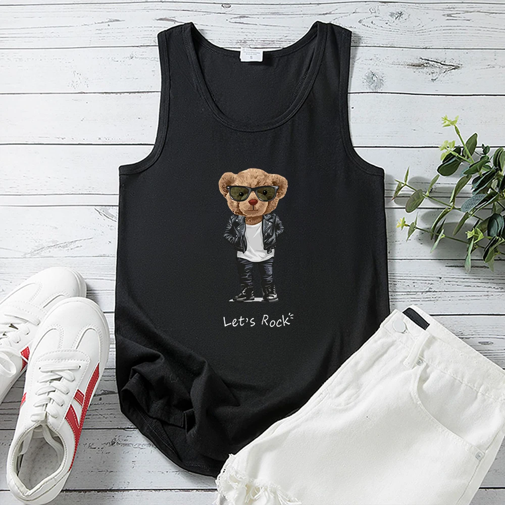 Seeyoushy Cool Bear Fashion Trend Women's Tank Top 2023 New Summer O-neck Women's Top Y2K Trend Casual Sports Clothing Fun Print
Seeyoushy Cool Bear Fashion Trend Women's Tank Top 2023 New Summer O-neck Women's Top Y2K Trend Casual Sports Clothing Fun Print