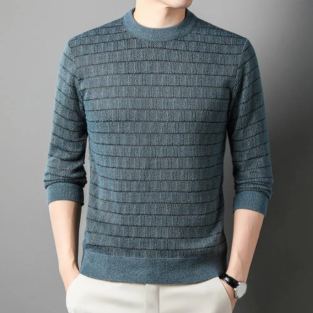 Fleece Lining Sweater Cozy Men's Winter Sweater Thickened Fleece Lining Slim Fit Knitwear for Autumn O-neck Long Sleeve Pullover
Fleece Lining Sweater Cozy Men's Winter Sweater Thickened Fleece Lining Slim Fit Knitwear for Autumn O-neck Long Sleeve Pullover