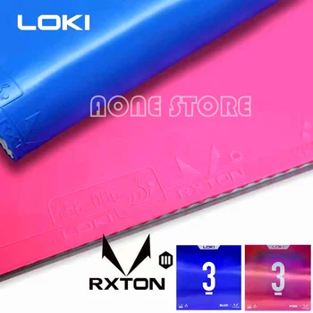 오리지널 LOKI RXTON 3 블루 핑크 탁구 고무, 컬러풀 RXTON-3 탁구 스폰지