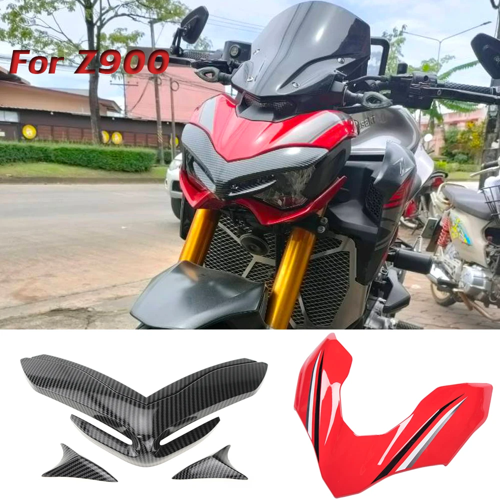 Motorcycle Upper Front Headlight Fairing For Kawasaki Z900 Beak Nose Cone Extension Winglets Aerodynamic Wing Cover Z 900 17-19
Motorcycle Upper Front Headlight Fairing For Kawasaki Z900 Beak Nose Cone Extension Winglets Aerodynamic Wing Cover Z 900 17-19