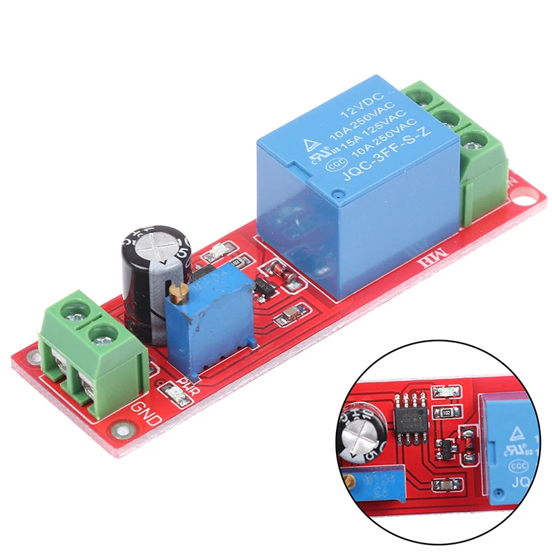 1PC DC 12V Max Load 2200W NE555 Time Delay Relay Shielding Timer Switch Module Adjustable Duty Cycle
1PC DC 12V Max Load 2200W NE555 Time Delay Relay Shielding Timer Switch Module Adjustable Duty Cycle