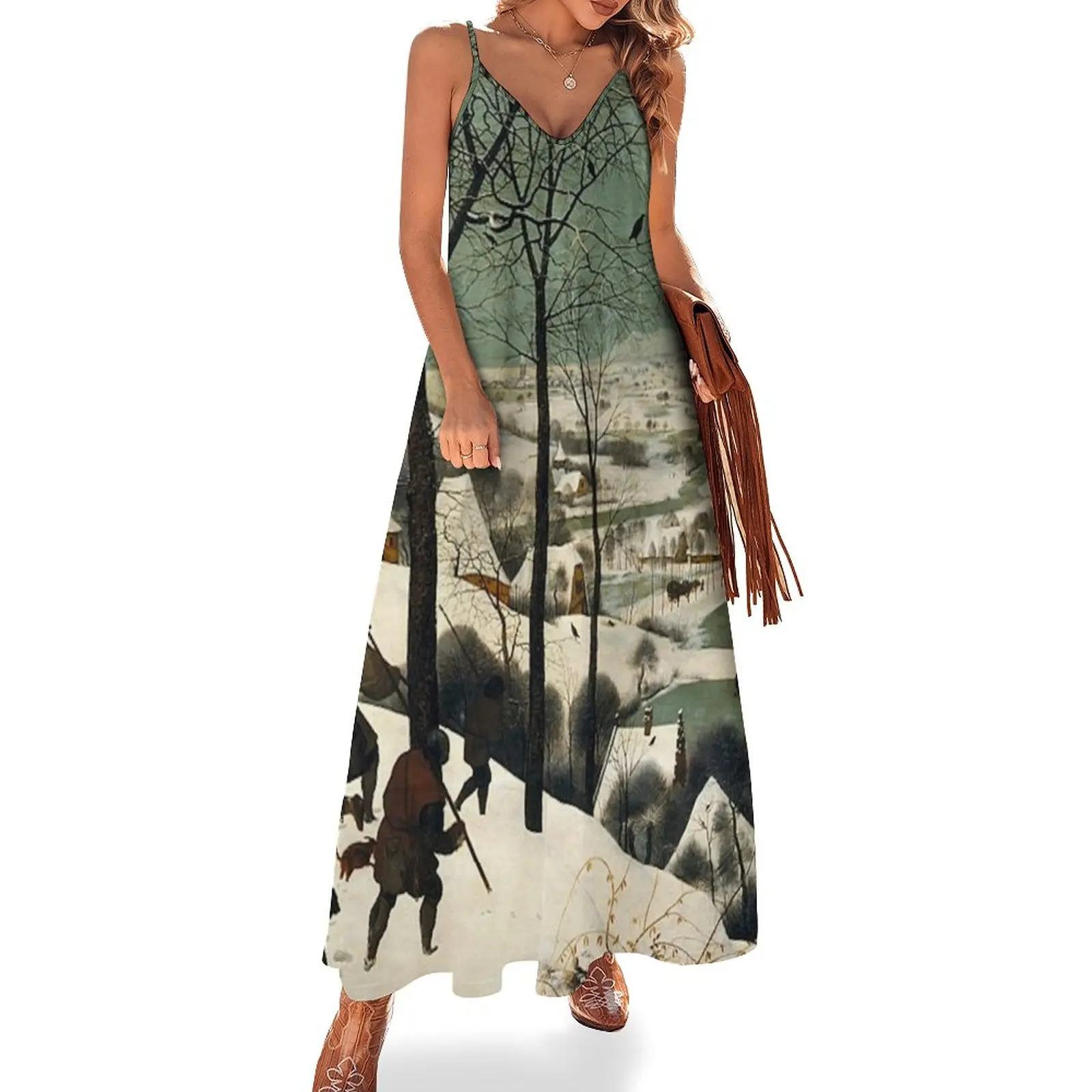 New HUNTERS IN THE SNOW - BRUEGEL Sleeveless Dress elegant chic women dresses promotion luxury dress summer clothes
New HUNTERS IN THE SNOW - BRUEGEL Sleeveless Dress elegant chic women dresses promotion luxury dress summer clothes