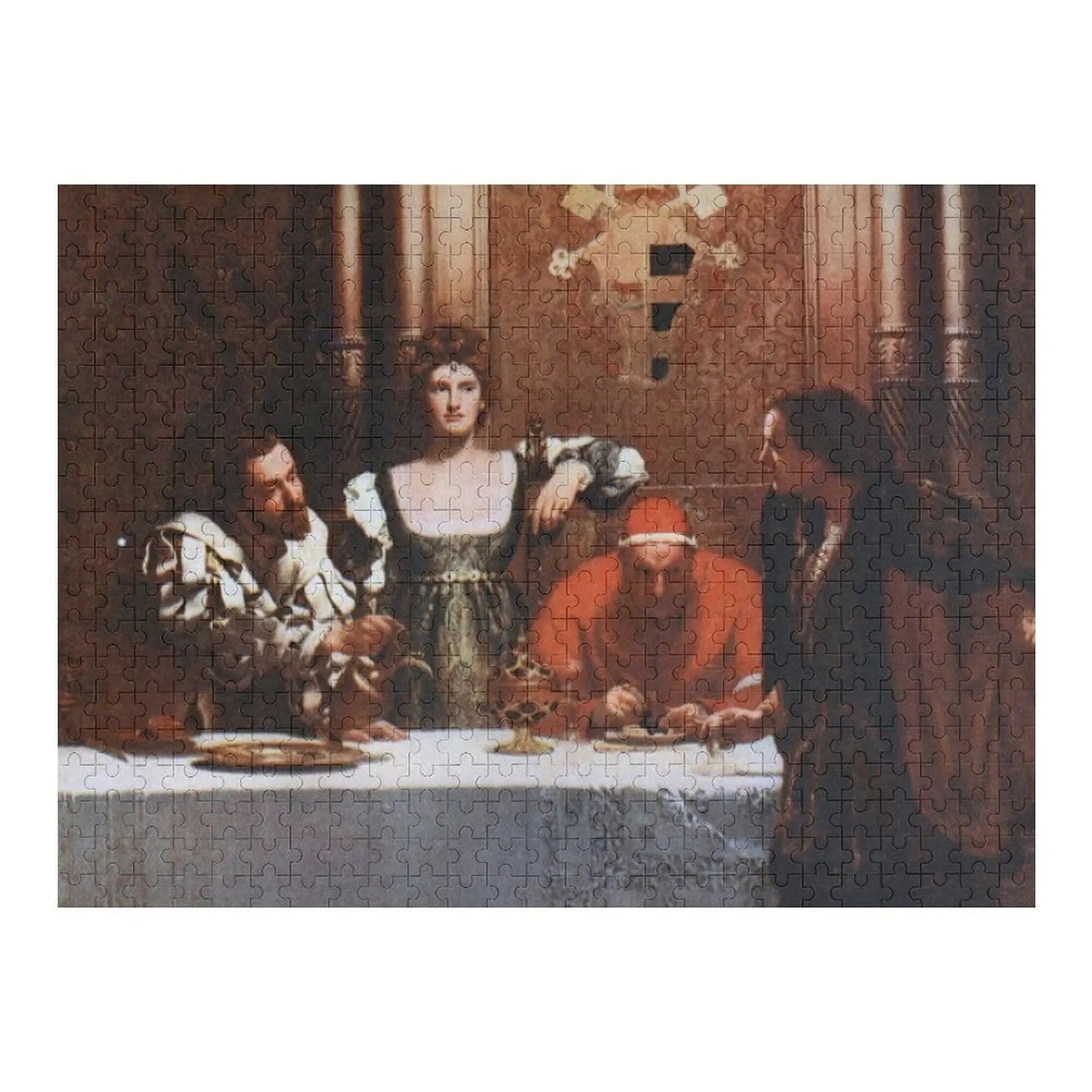 

A Glass of Wine with Caesar Borgia - John Collier Jigsaw Puzzle Personalised Jigsaw Custom Personalized Gift Married Puzzle