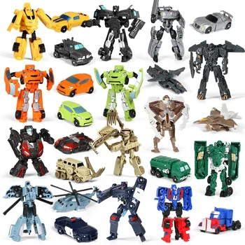 Descubra o Mundo Mágico dos Dinossauros Transformers com os Brinquedos Gogo Dino Explorers 9 Mini Transformation Robot Kit Toys 2 In 1 Deformed Car Toy Robots Toys for Kids Gift Action Figure Children Toys