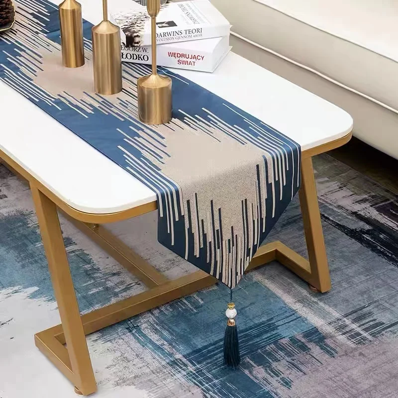 Blue Gold Shinny Table Runner Luxury Jacquard Table Runners Decorative Bed Runner Classic Table Living Room Hotel
Blue Gold Shinny Table Runner Luxury Jacquard Table Runners Decorative Bed Runner Classic Table Living Room Hotel