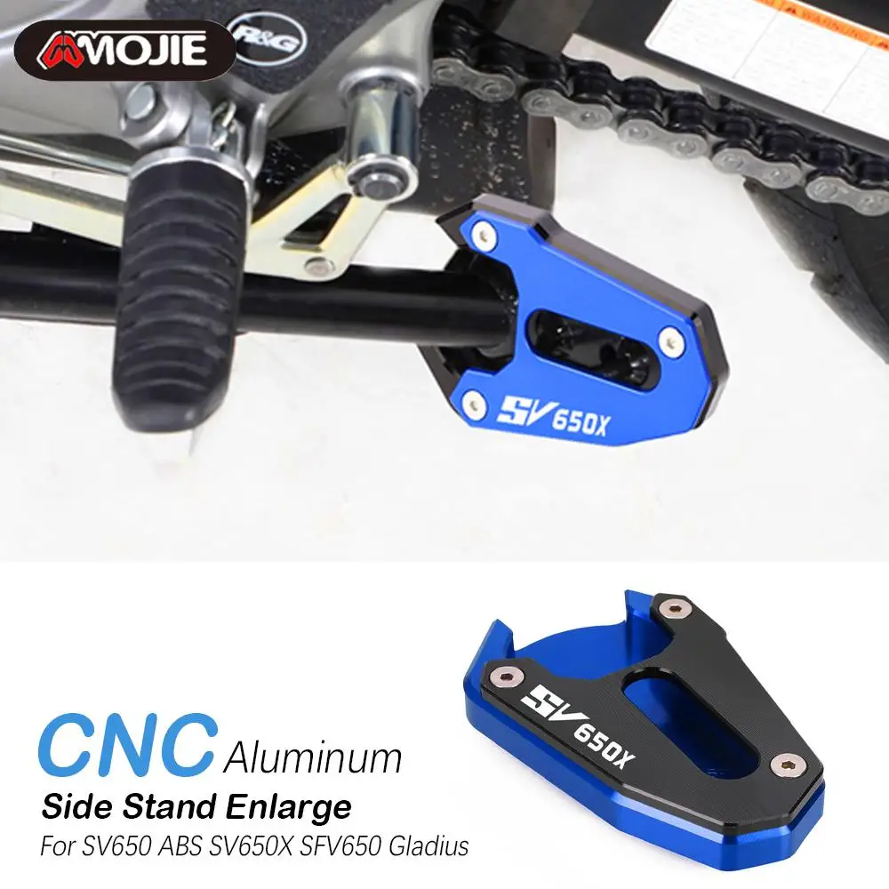 For SUZUKI SV650 SV 650 2015-2022 SV650X 2018-2022 SFV650 SFV 650 Gladius 2009-2017 Kickstand Side Stand Enlarger Support Plate 
For SUZUKI SV650 SV 650 2015-2022 SV650X 2018-2022 SFV650 SFV 650 Gladius 2009-2017 Kickstand Side Stand Enlarger Support Plate