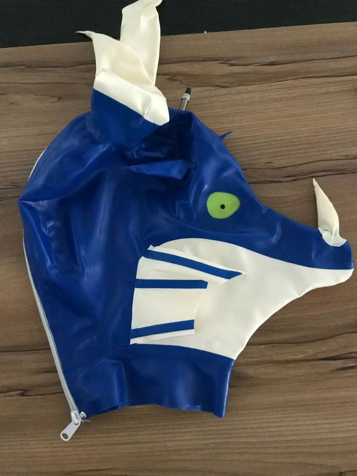 100%Latex Rubber Navy Blue Animal Tight role playing Zip rivet Hood 0.4mm S-XXL
100%Latex Rubber Navy Blue Animal Tight role playing Zip rivet Hood 0.4mm S-XXL