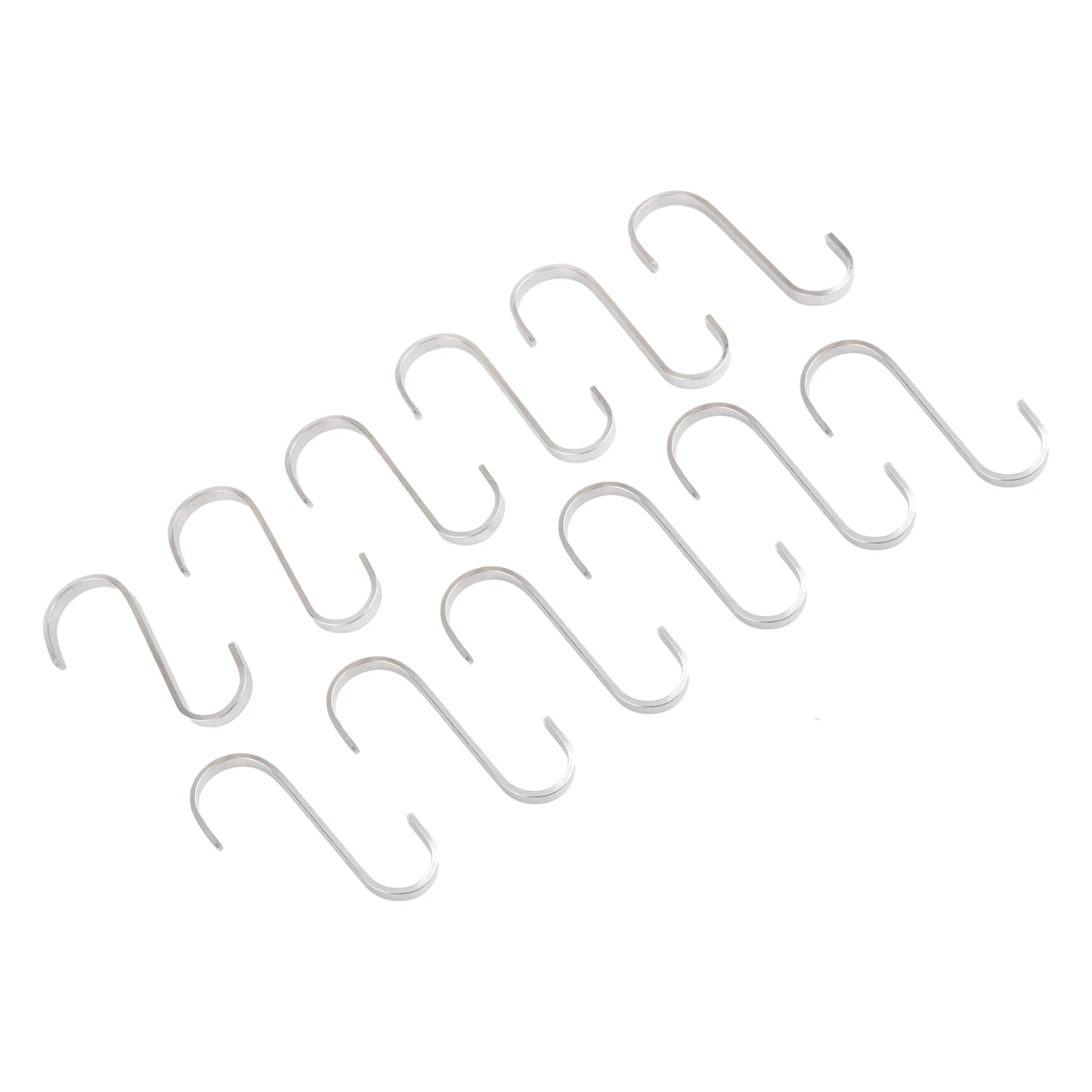 12 Pieces S-shaped Hooks Flat Stainless Steel Hangers Anti-corrosion And Rust-proof Hanging Fixtures For Home Kitchen Garden Mul
12 Pieces S-shaped Hooks Flat Stainless Steel Hangers Anti-corrosion And Rust-proof Hanging Fixtures For Home Kitchen Garden Mul