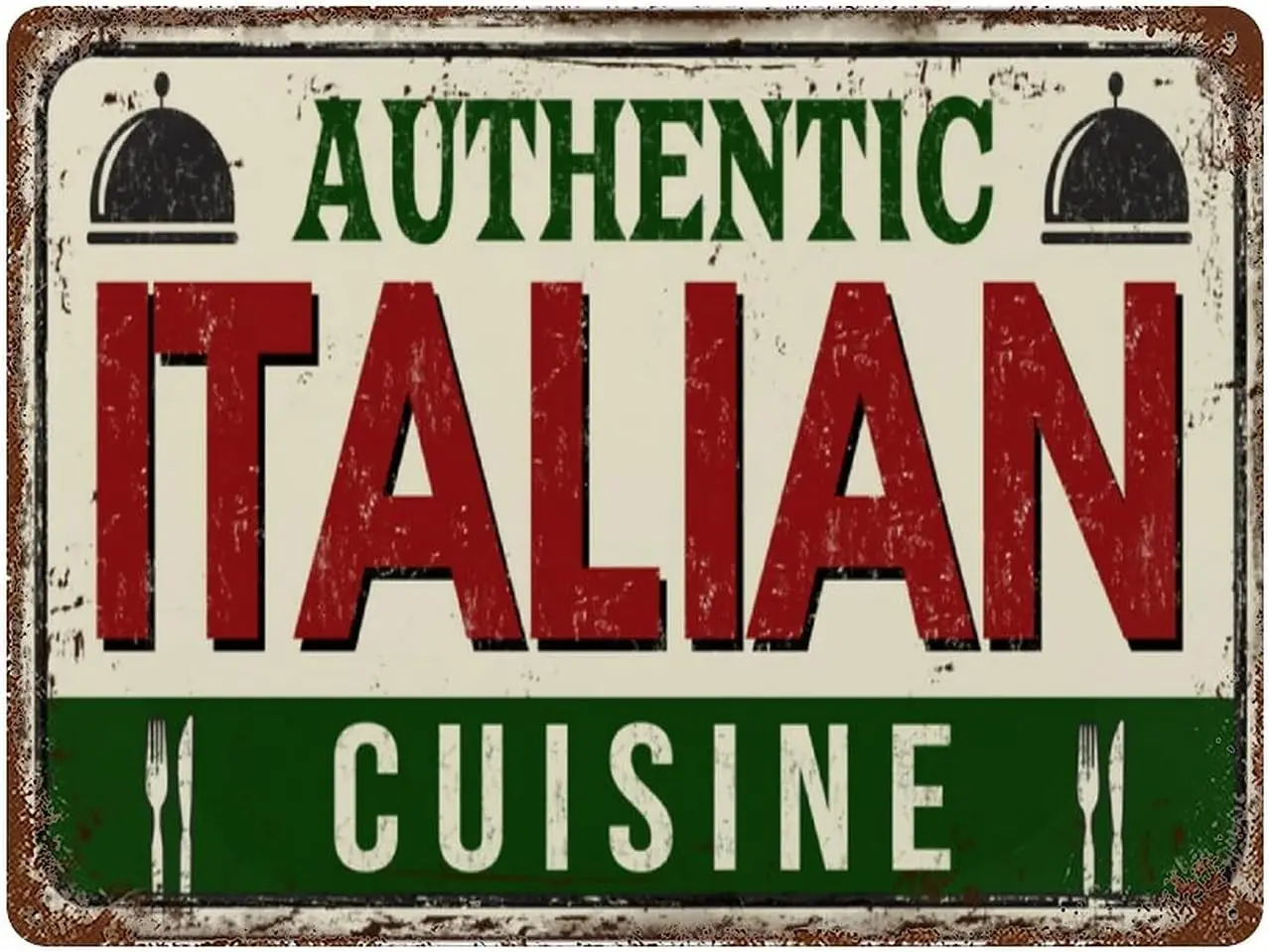 Металлический жестяной ретро-знак, забавные Аутентичные итальянские кухня, цитаты, персонализированный фермерский индивидуальный коридор 
Металлический жестяной ретро-знак, забавные Аутентичные итальянские кухня, цитаты, персонализированный фермерский индивидуальный коридор