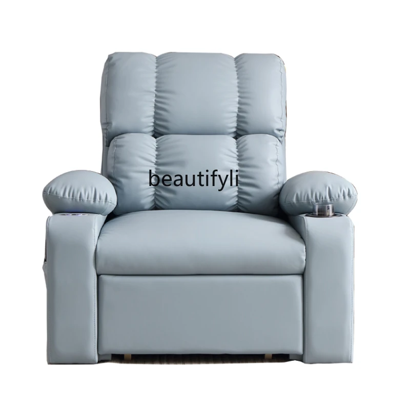 Multifunctional Electric Single Sofa Bed Dual-Use Balcony Club Chaise Longue Leather Chair chairs for bedroom furniture
Multifunctional Electric Single Sofa Bed Dual-Use Balcony Club Chaise Longue Leather Chair chairs for bedroom furniture