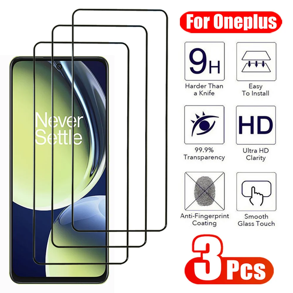 

3Pcs 11D Full Tempered Glass For Oneplus Nord N10 N20 SE N30 N100 N200 N300 Screen Protector CE 2 3 Lite 2T ACE Pro 2V Glas Film