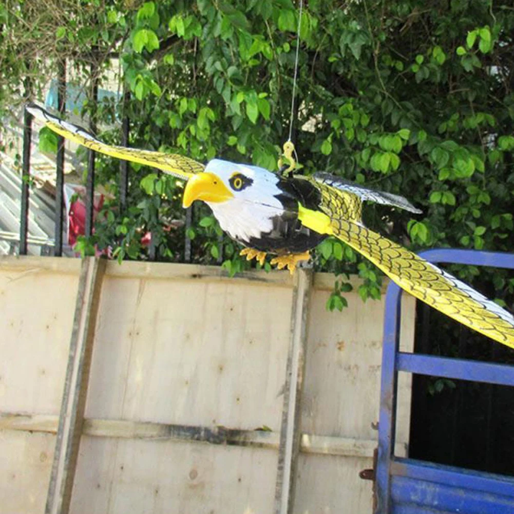 Bird Repellent Hanging Eagle Electric Hanging Flying Line Eagle Toy Portable Luminous Music Scarecrow Farm Garden Supplies
Bird Repellent Hanging Eagle Electric Hanging Flying Line Eagle Toy Portable Luminous Music Scarecrow Farm Garden Supplies