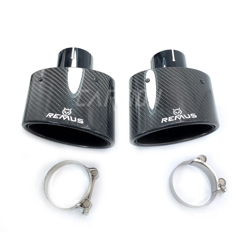 1 pair Car Universal Remus Oval Exhaust Tip Muffler Tip Black Curly Edge Type Modified carbon fiber Exhaust Pipe
1 pair Car Universal Remus Oval Exhaust Tip Muffler Tip Black Curly Edge Type Modified carbon fiber Exhaust Pipe