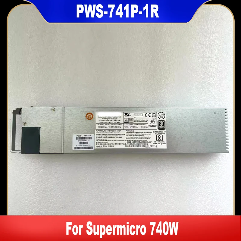 Оригинал для Supermicro PWS-741P-1R 740W 1U 80 PLUS Платиновый избыточный модуль питания с одним выходом 100% протестирован
Оригинал для Supermicro PWS-741P-1R 740W 1U 80 PLUS Платиновый избыточный модуль питания с одним выходом 100% протестирован