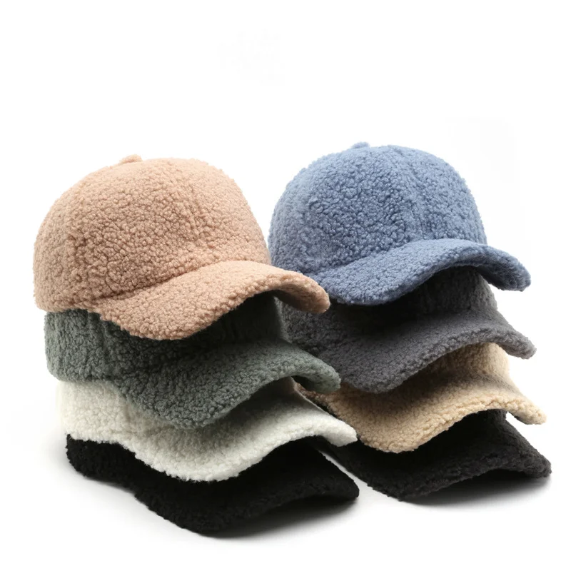 Winter Baseball Cap for Women Lamb Wool Solid Color Warm Baseball Cap for Outdoor Travel Outdoor Sports Warm Sunshade Cap
Winter Baseball Cap for Women Lamb Wool Solid Color Warm Baseball Cap for Outdoor Travel Outdoor Sports Warm Sunshade Cap