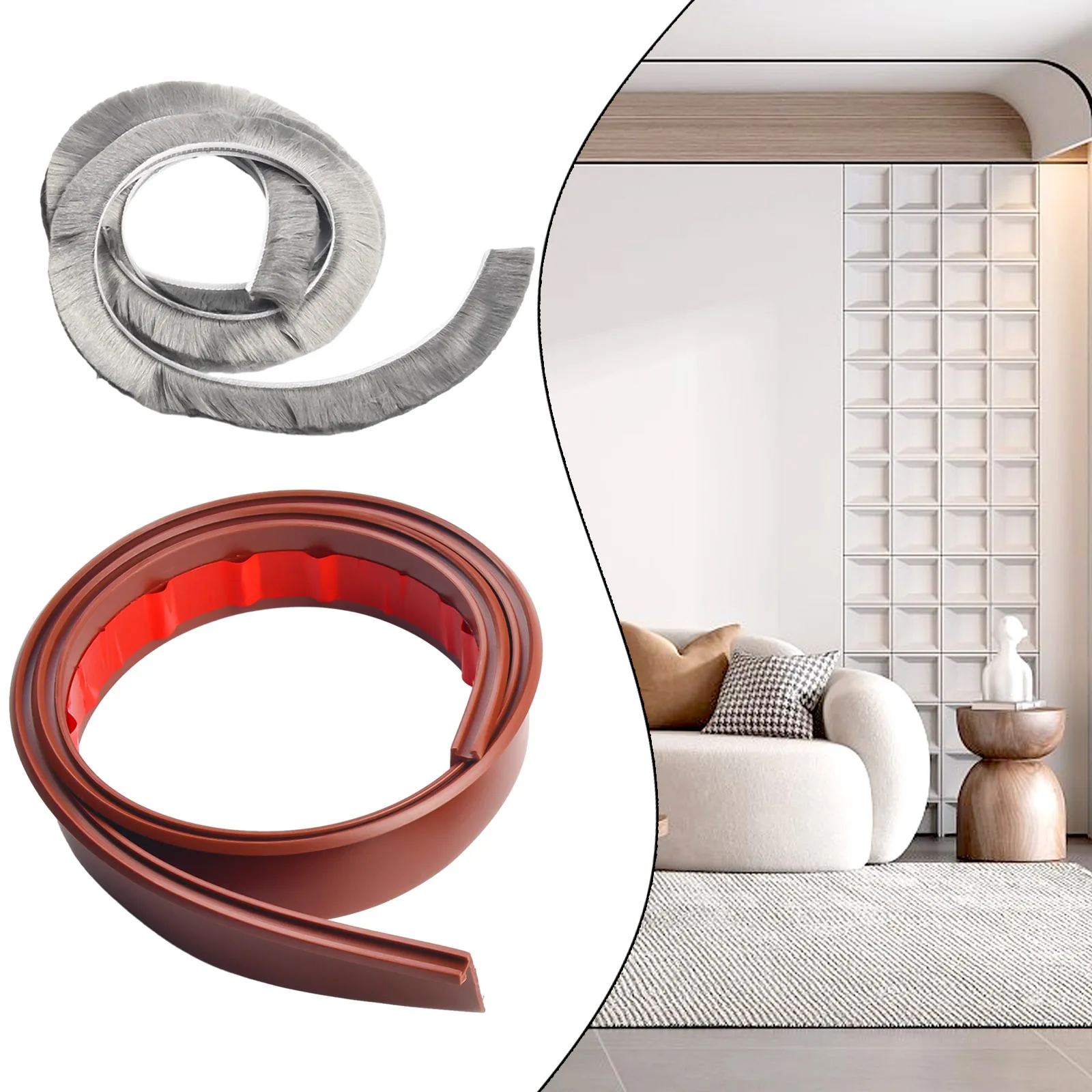 100cm Door Bottom Brush Seal Strip White/Black/Brown/Gray Weatherstrip 2.5cm Seals Soft Brush Home Hardware Improvement
100cm Door Bottom Brush Seal Strip White/Black/Brown/Gray Weatherstrip 2.5cm Seals Soft Brush Home Hardware Improvement