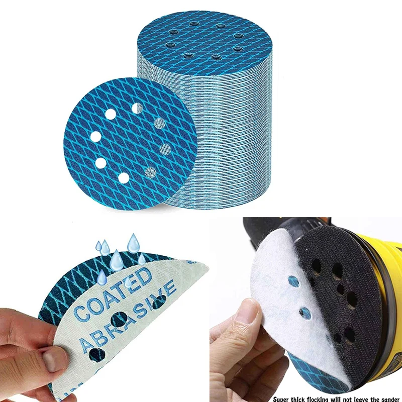 New 70PCS Anti Clogging Rhombus Sanding Disc Pads 5 Inch 8 Hole Sanding Discs Hook And Loop Orbital Sander Pads
New 70PCS Anti Clogging Rhombus Sanding Disc Pads 5 Inch 8 Hole Sanding Discs Hook And Loop Orbital Sander Pads
