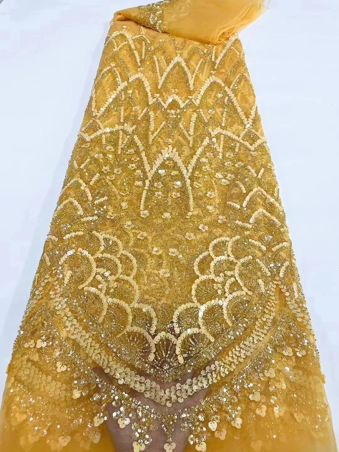 New high-end heavy industry lace mesh embroidery sequin bead tube, European and American fashion evening dress cheongsam
New high-end heavy industry lace mesh embroidery sequin bead tube, European and American fashion evening dress cheongsam