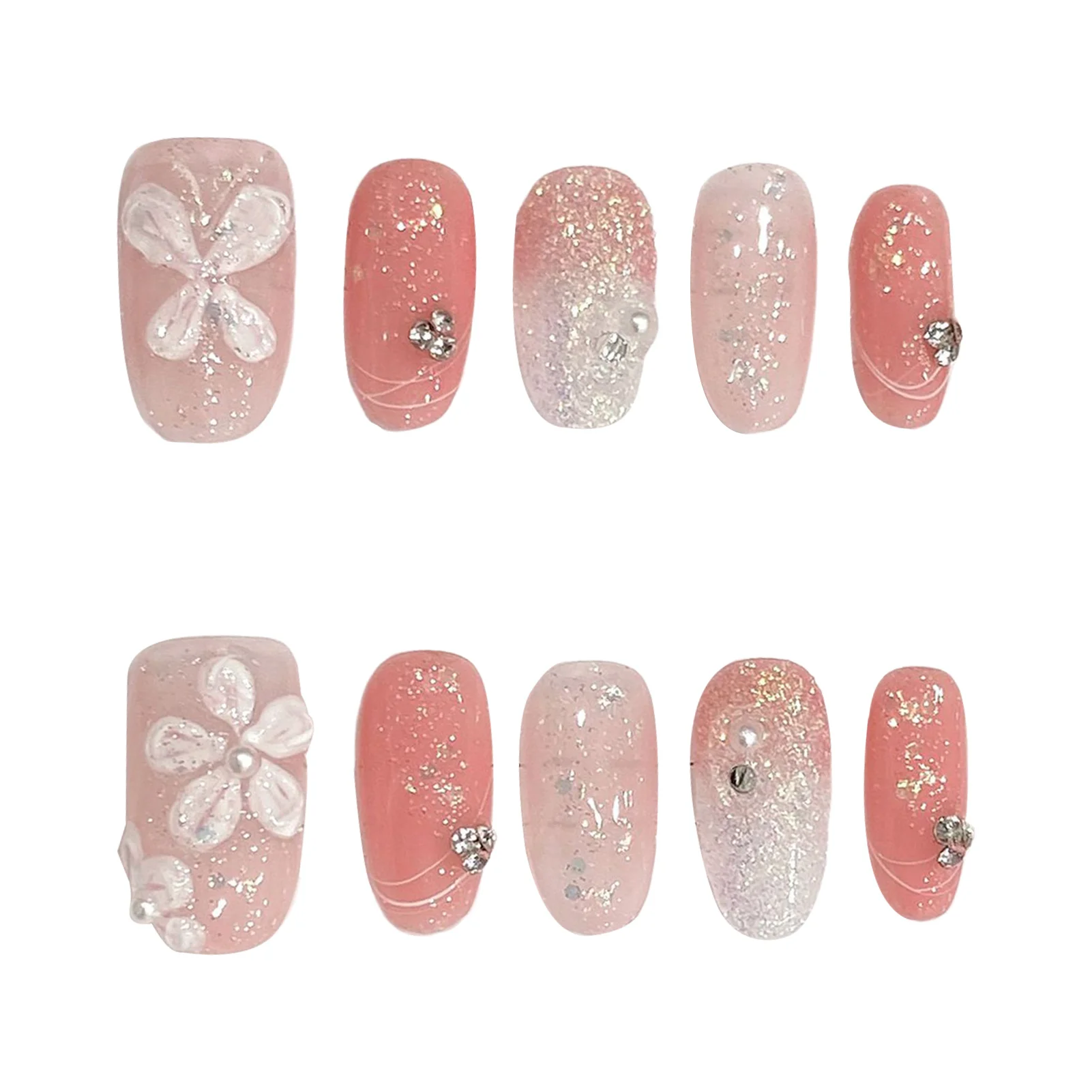 Pink False Nails with Flower Printed Easy to Apply Simple to Peel off Nails for Hot Girl Dress Matching
Pink False Nails with Flower Printed Easy to Apply Simple to Peel off Nails for Hot Girl Dress Matching