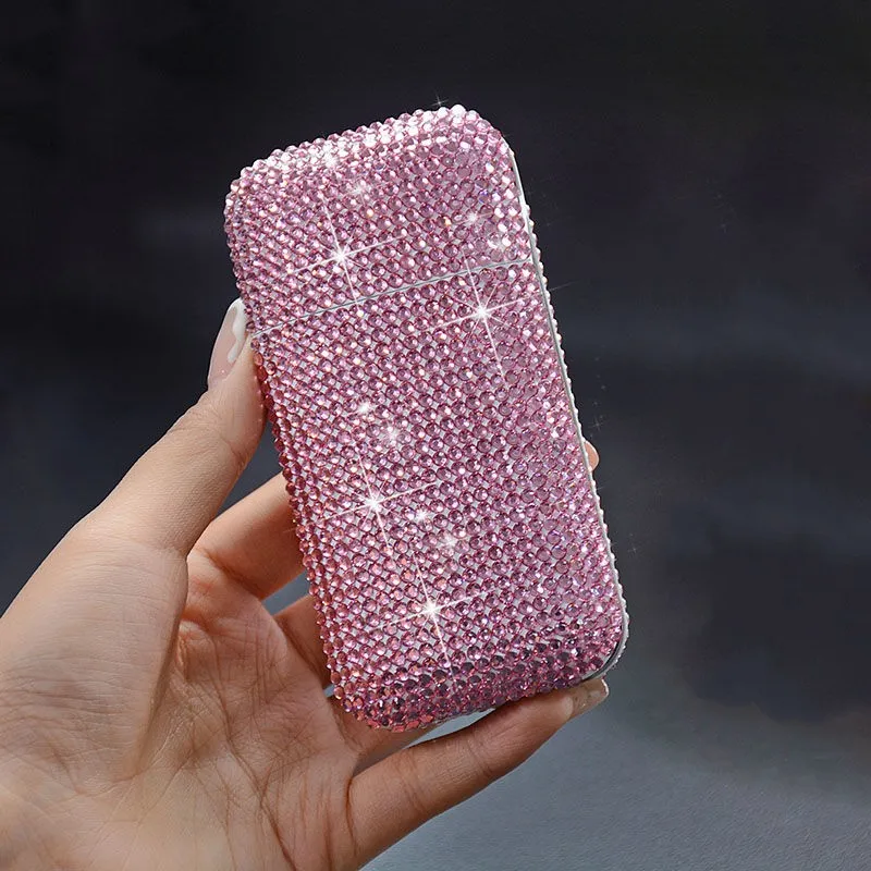 New USB Rhinestone Cigarette Case Lighter Windproof Portable Chargeable Smoking Accessories Widgets Women's Gift
New USB Rhinestone Cigarette Case Lighter Windproof Portable Chargeable Smoking Accessories Widgets Women's Gift