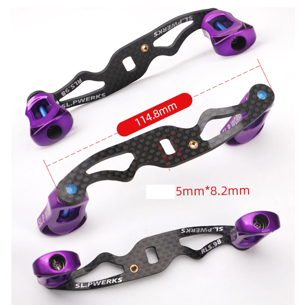 High Quality 1 PCS Reel Handle Fishing KITS 114.8 * 40mm 4.5 * 1.6in Blue Carbon Fiber Golden Left Hand Purple Red
High Quality 1 PCS Reel Handle Fishing KITS 114.8 * 40mm 4.5 * 1.6in Blue Carbon Fiber Golden Left Hand Purple Red