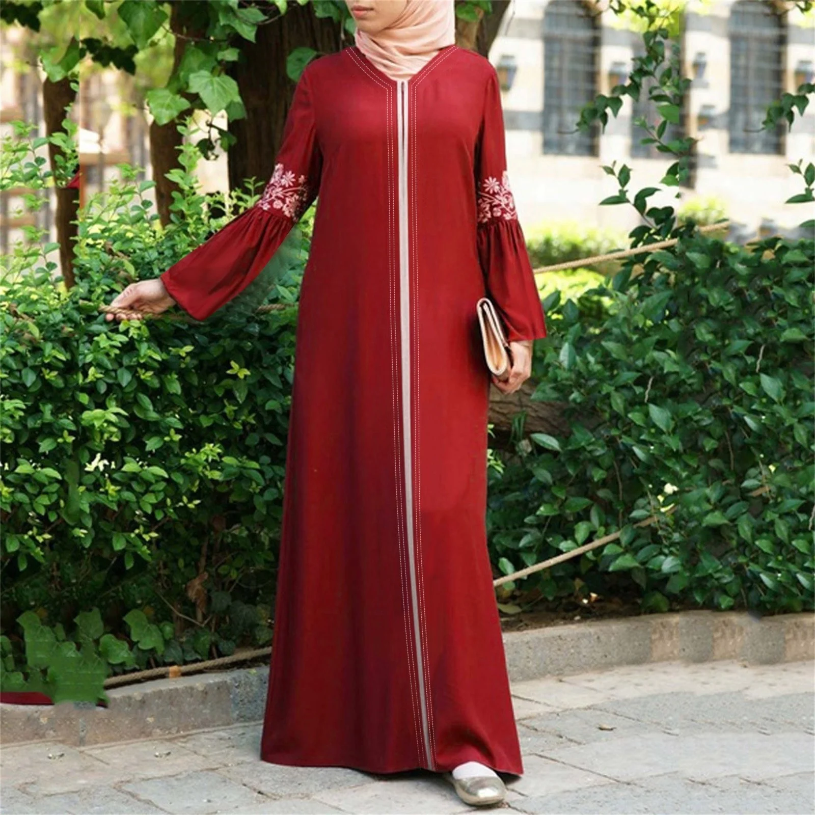 Maxi Abaya Dresses Vintage Dress Floral Printed Long Sleeve Solid Women Dubai Muslim Morrocan Kaftan Islamic Clothes Eid
Maxi Abaya Dresses Vintage Dress Floral Printed Long Sleeve Solid Women Dubai Muslim Morrocan Kaftan Islamic Clothes Eid