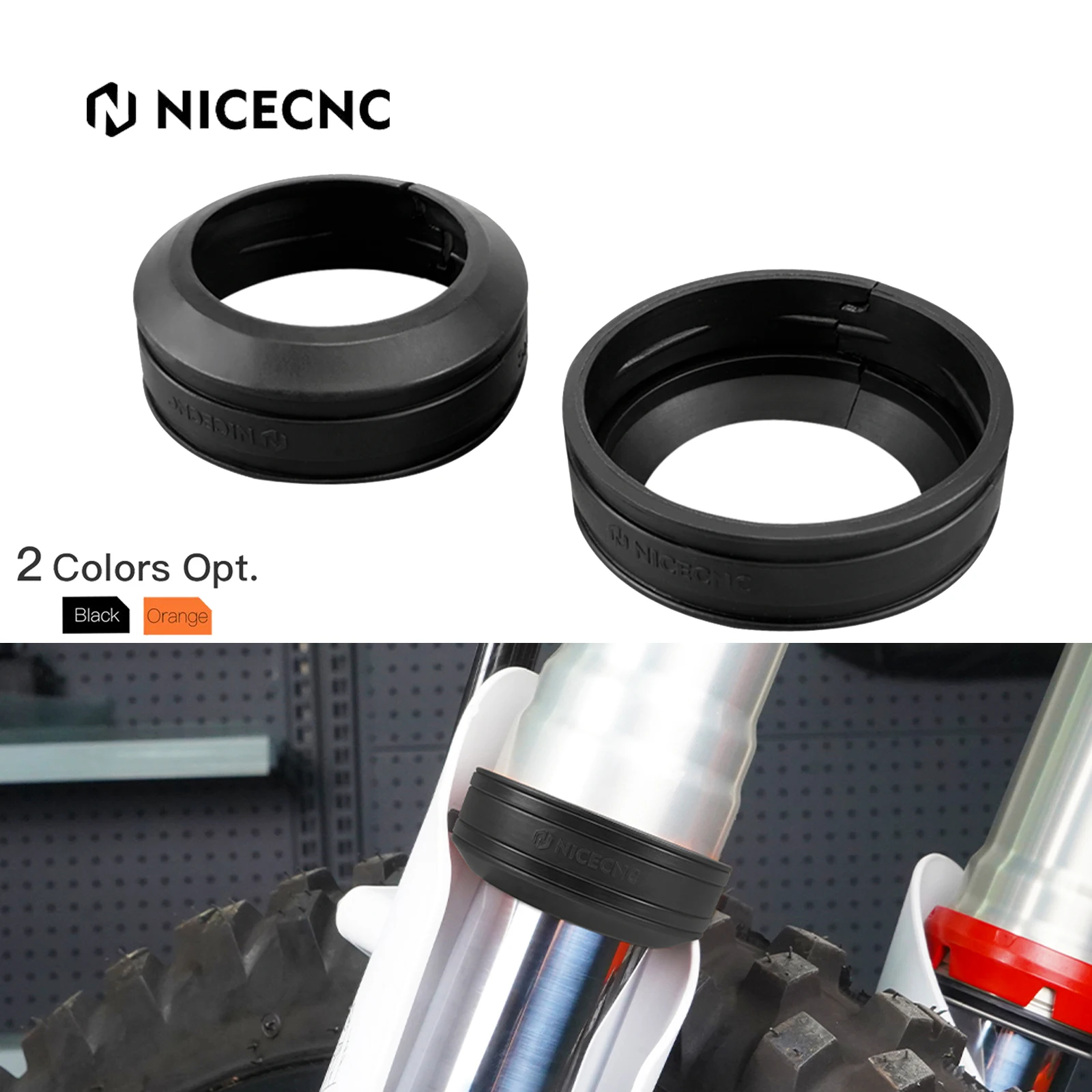 

NiceCNC For Husqvarna TE300 TE FE TC FC TX FX 125 200 250 300 350 400 450 501 2014-2024 Front Fork Mud Scraper Cover Protector