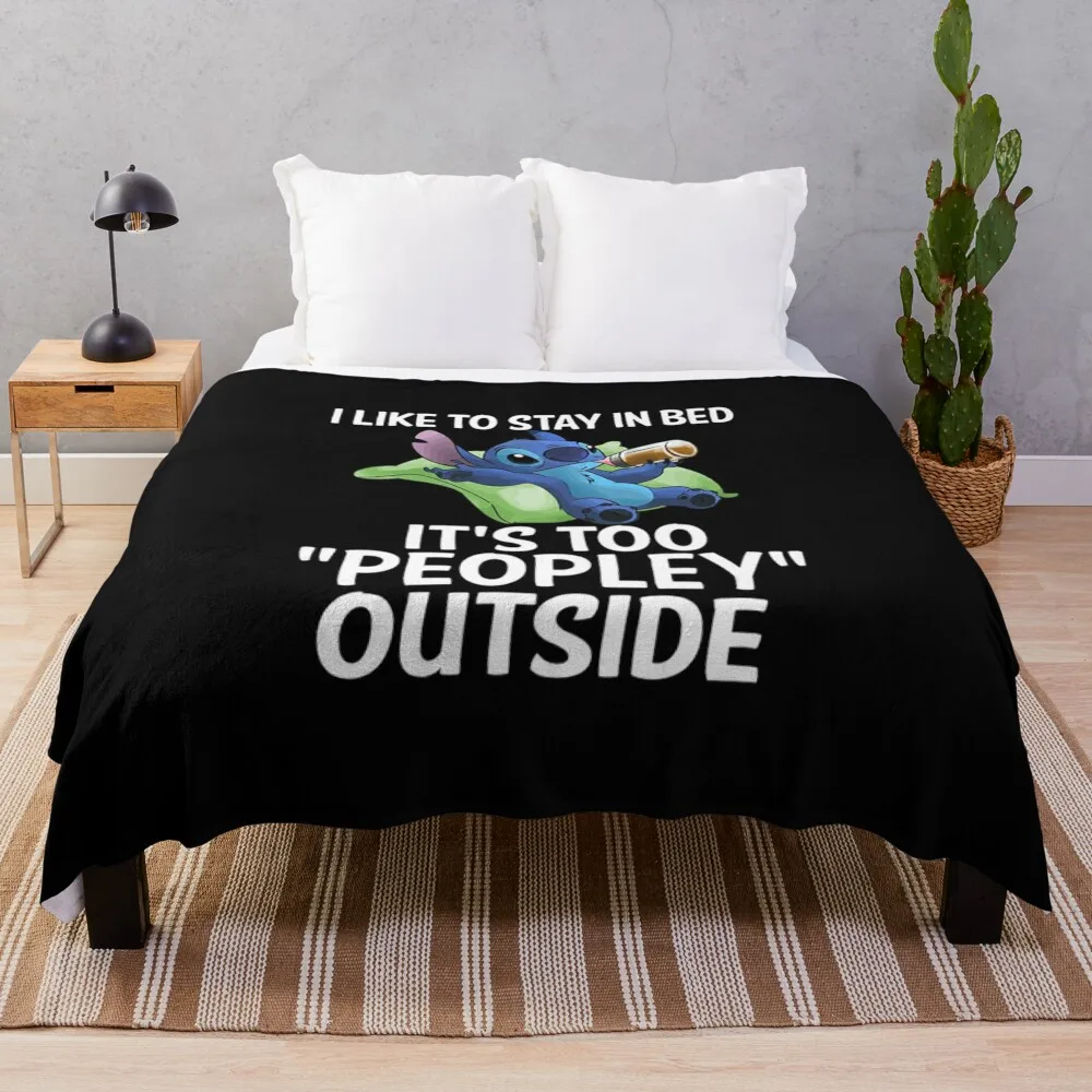 S t i t c h I Like To Stay In Bed It's Too Peopley Outside Throw Blanket Beach Sofa Baby Soft Plaid Blankets
S t i t c h I Like To Stay In Bed It's Too Peopley Outside Throw Blanket Beach Sofa Baby Soft Plaid Blankets