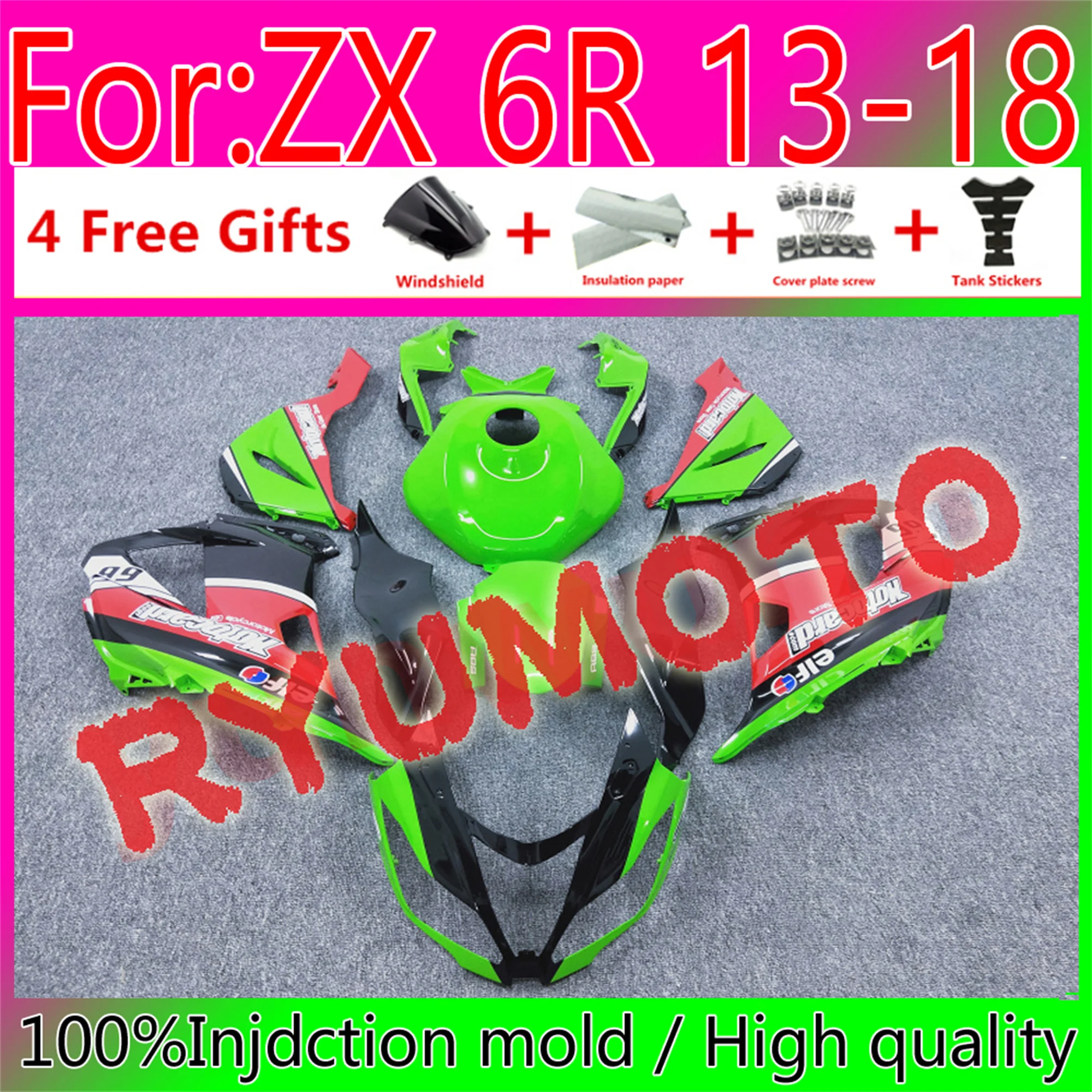 Новый комплект обтекателей для мотоцикла ABS, подходит для Kawasaki Ninja ZX6R 636 2013 2014 2015 ZX-6R 13 14 15 16 17 18 обтекатель
Новый комплект обтекателей для мотоцикла ABS, подходит для Kawasaki Ninja ZX6R 636 2013 2014 2015 ZX-6R 13 14 15 16 17 18 обтекатель